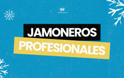 Imagen de jamonero profesional para cortar jamón, disponible en Castellón en Navidad